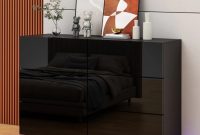 Luxury dresser with LED mirror